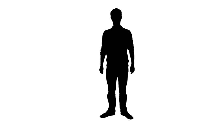 852x480 Incoming Call Mobile Phone Silhouette Man