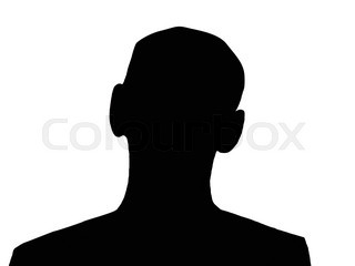 320x240 Portrait Of Invisible Man In The Hood Isolated On Black Background