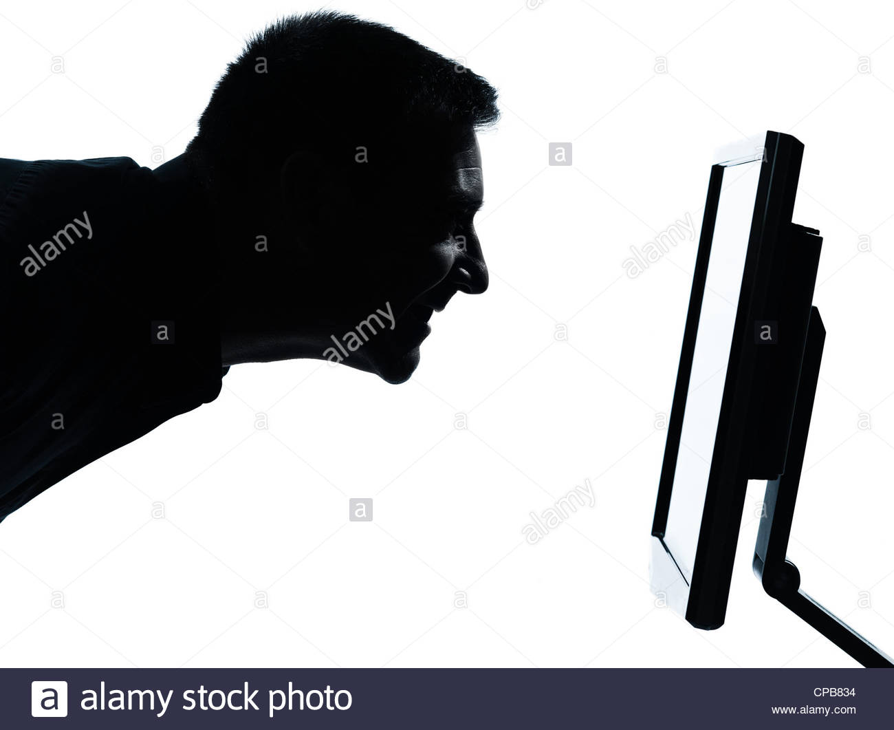 1300x1061 Silhouette Man Computer Screen Stock Photos Amp Silhouette Man