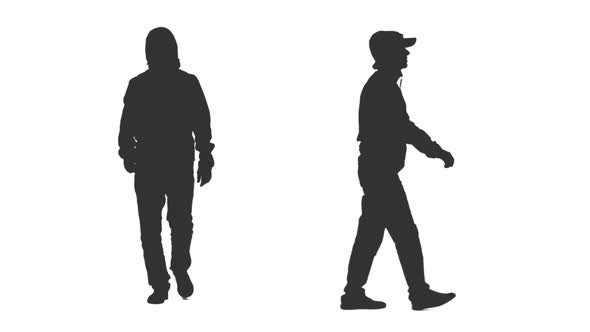 590x332 Silhouette Of Hooded Man Walks On Transparent Background By Mgpremier