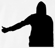 190x166 Silhouette Of A Hooded Man By Auteur Spreadshirt