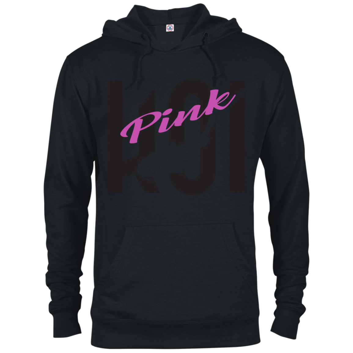 1155x1155 Pink Koi Silhouette French Terry Hoodie Cancer Koi