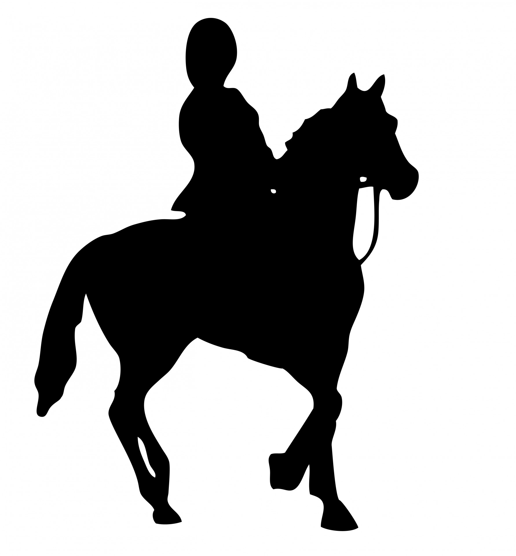 1782x1920 Free Horse Riding Clipart