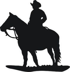 Horse And Cowboy Silhouette at GetDrawings | Free download