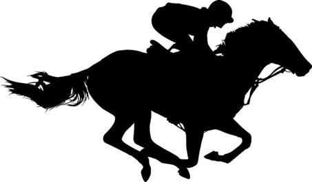 Horse And Jockey Silhouette at GetDrawings | Free download