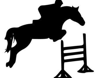 340x270 Jumping Horse Decal Etsy