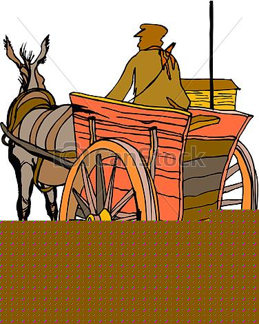 376x470 Horse Carriage Vectors