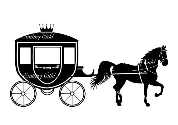 570x403 Carriage Silhouette Horse Svg Png Vector Graphic File Clipart