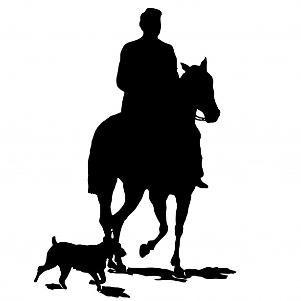615x615 Horse And Dog Clipart
