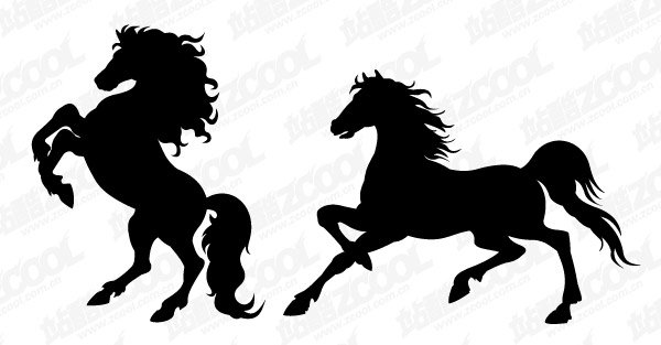 600x313 Horse Silhouette, Vector File