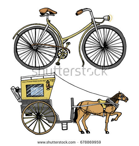 450x470 Horse Drawn Carriage Clipart Old Transportation