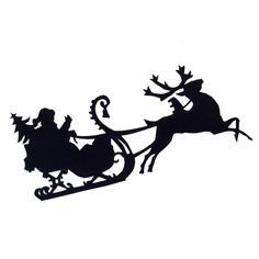 236x236 Reindeer Pulling Santa Svg Cutting Files For Scrapbooking Cute Cut