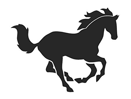 450x340 Galloping Horse Airbrush, Wall Art , Paint Stencil, Genuine Mylar