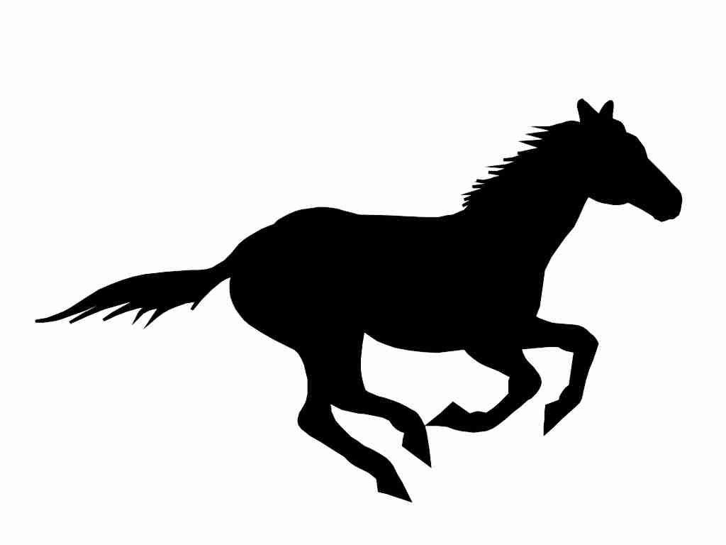 1024x768 Galloping Horse Custom Die Cut Vinyl Decal Sticker Choose
