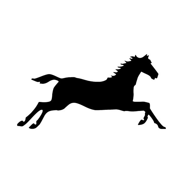 630x630 Limited Edition. Exclusive Galloping Horse Silhouette
