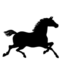 200x200 Customize Pet Lover Products With A Horse Silhouette