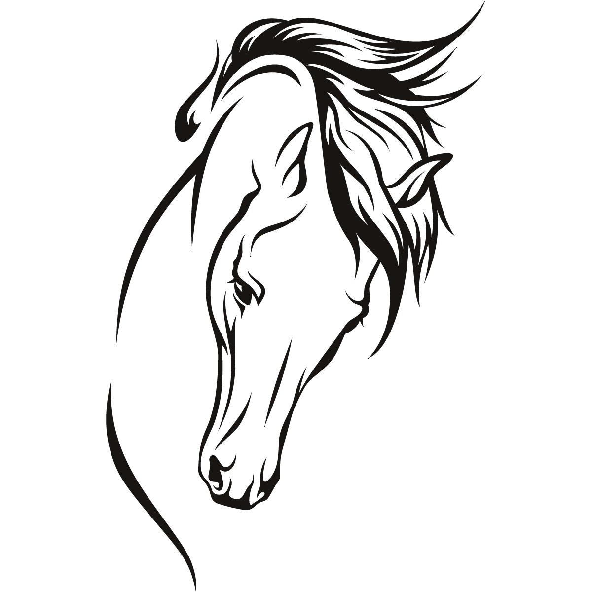 1200x1200 Horse Head Silhouette Coloring Page 11 Best Photos Of Horse Head