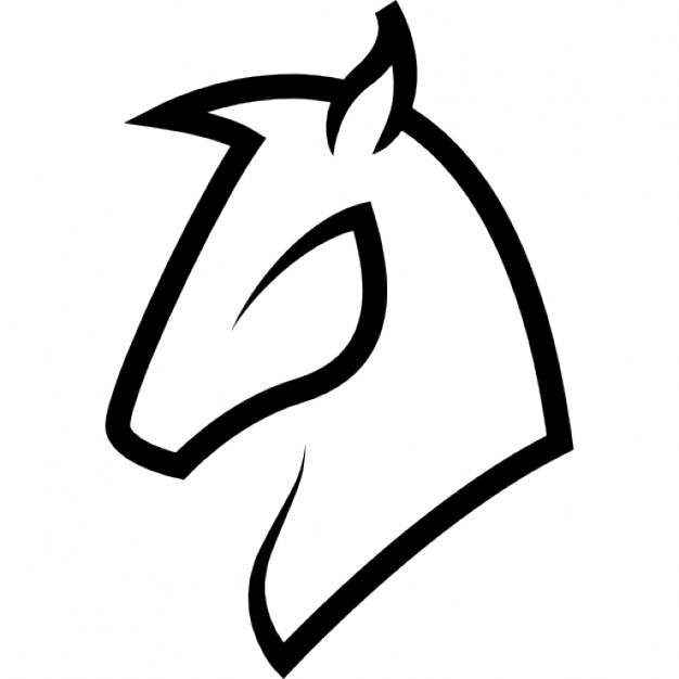 626x626 Horse Head Outline Icons Free Download
