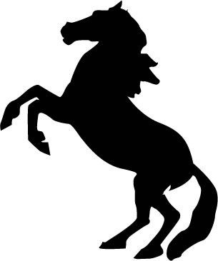 305x366 Outline Of Horse Head