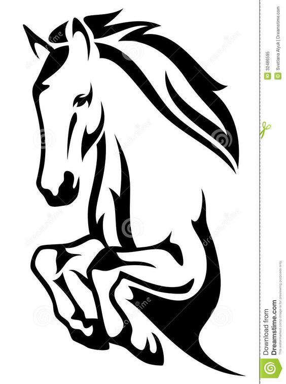 564x756 Horse Outline