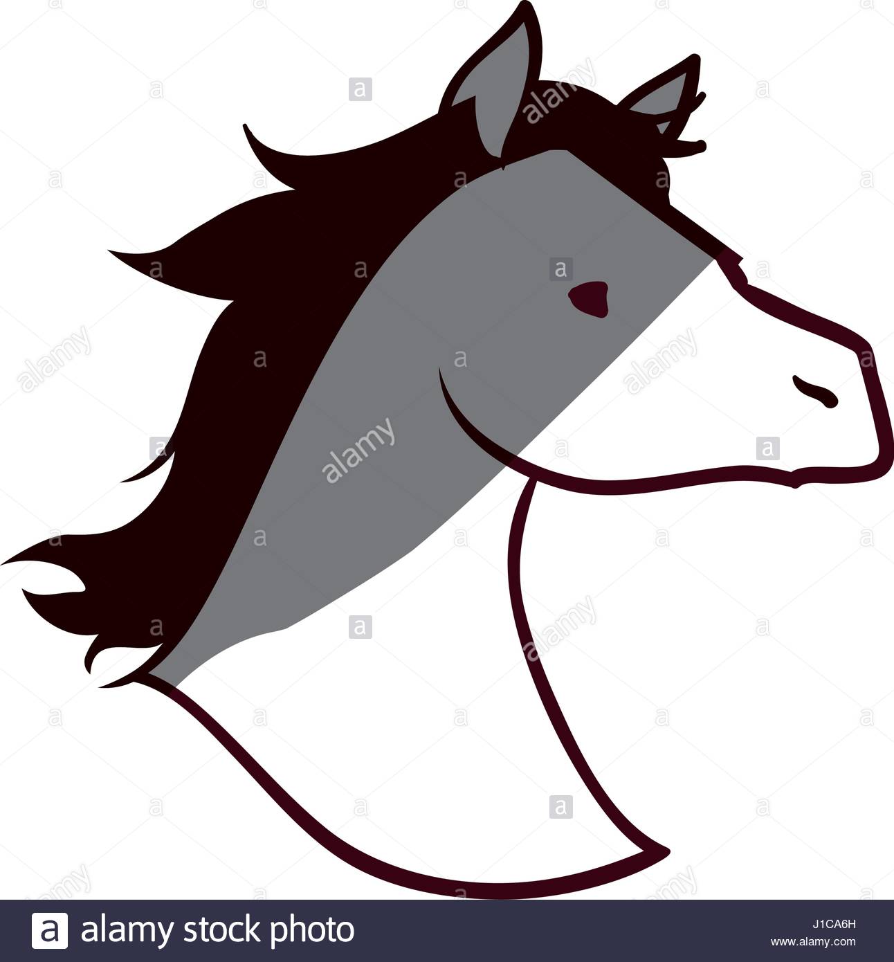 1292x1390 Horse Head Stock Vector Images
