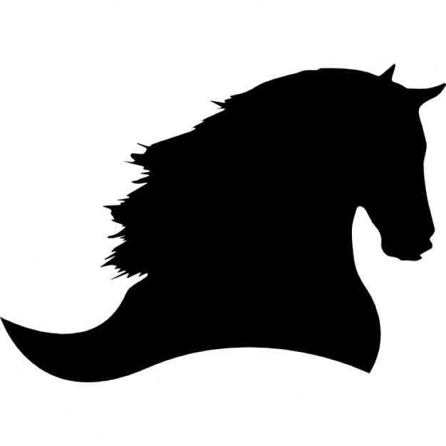 626x626 Horse Silhouette Side View To The Right Icons Free Download