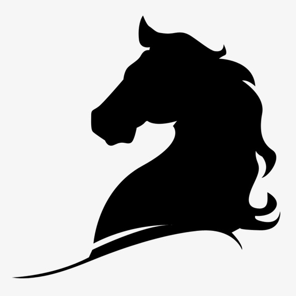 591x591 Horsehead, Dark Horse, Horses Silhouettes Png Image And Clipart