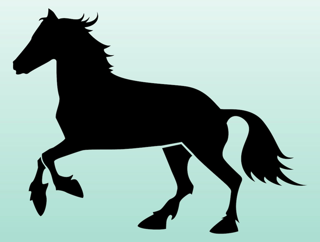 1024x774 Horse Silhouette Running Clipart Panda