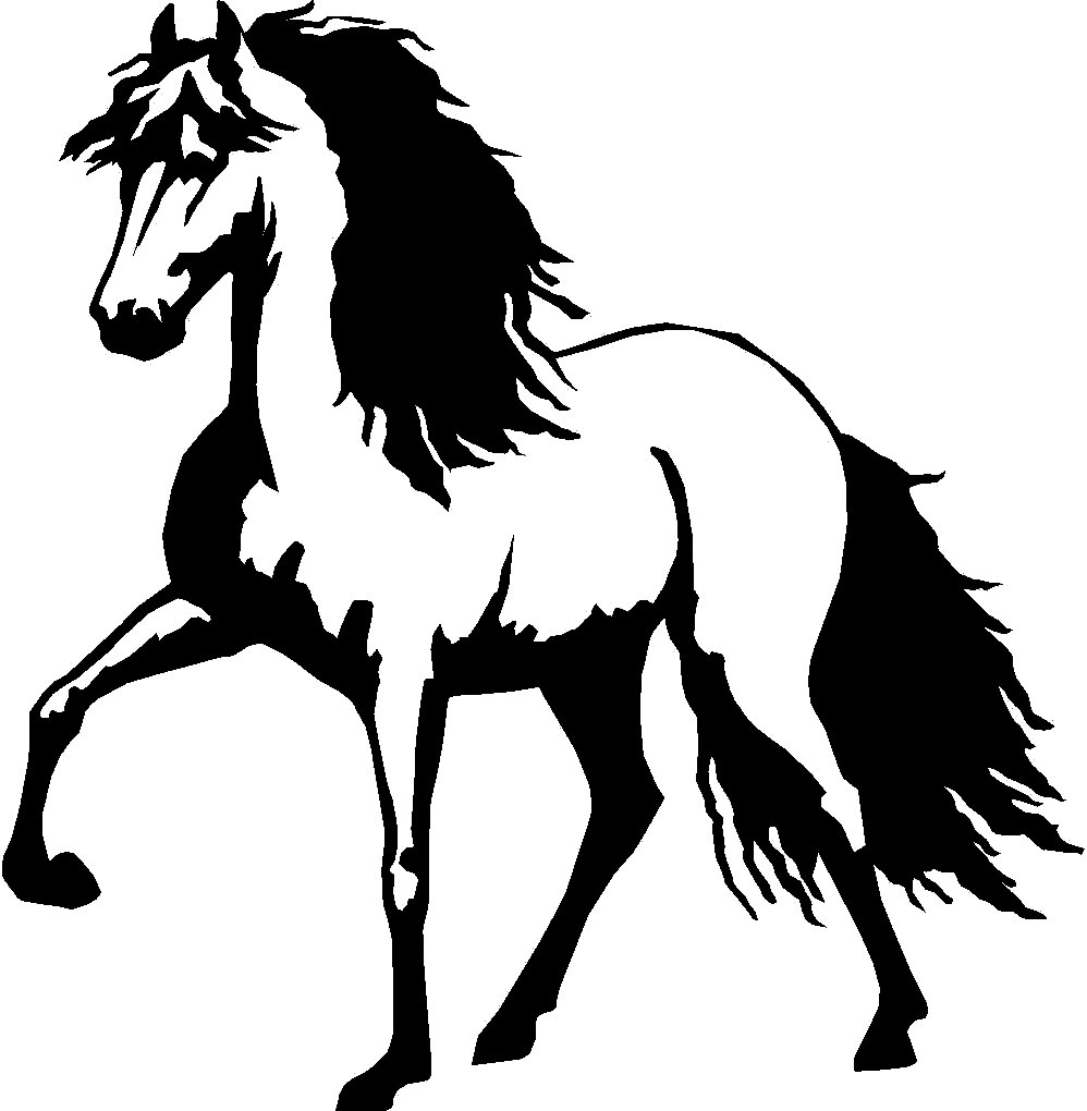 998x1020 Running Horse Herd Silhouette Clipart Panda