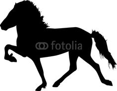 236x184 Horse Herd Running Horses Contrast Outlines Seamless Silhouette