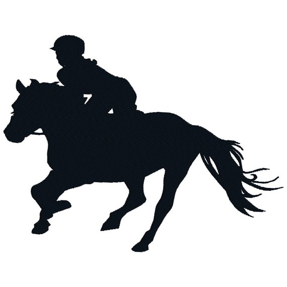 Horse Jockey Silhouette