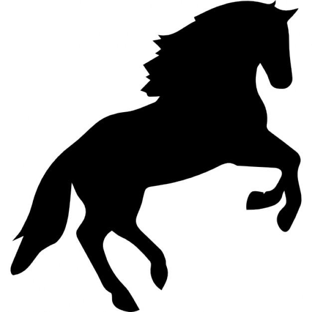 626x626 Horse Jumping Silhouette Icons Free Download