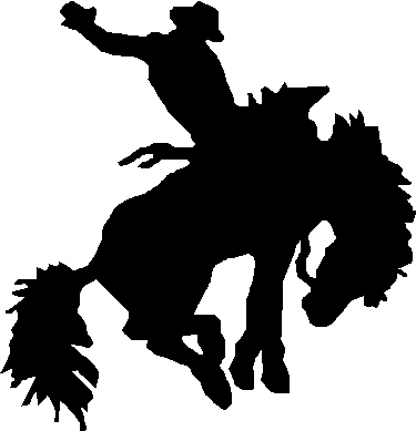 375x389 Bucking Horse Clipart