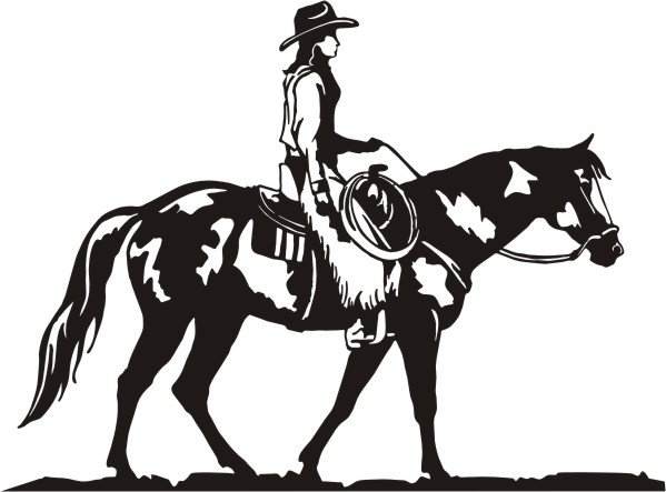 599x443 Western Pleasure Horse Silhouette Clipart Collection