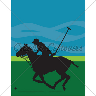 325x325 Polo Pony Silhouette Gl Stock Images
