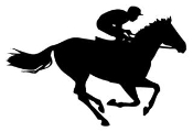 175x120 Horse Racing Equestrian Decals Stickers