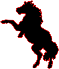 190x222 Rearing Horse Silhouette 2 By Fratpete Spreadshirt