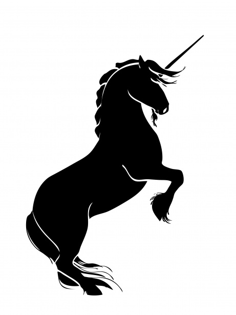 461x615 Unicorn Rearing Silhouette Free Stock Photo