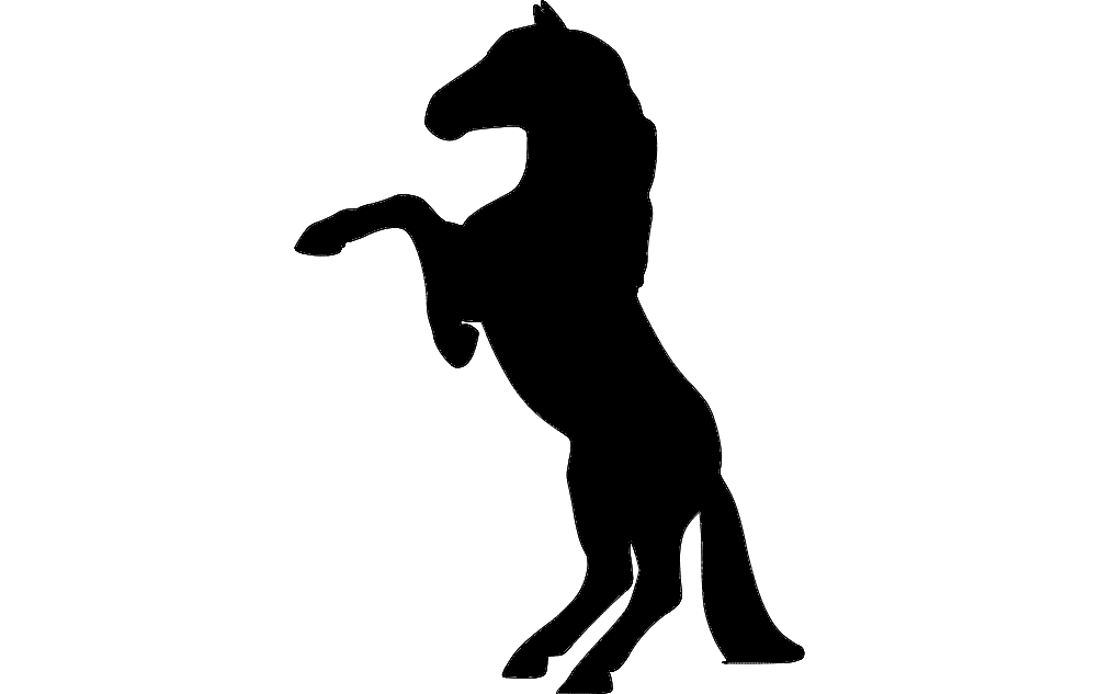 1002x633 Horse Rearing Dxf File Free Download