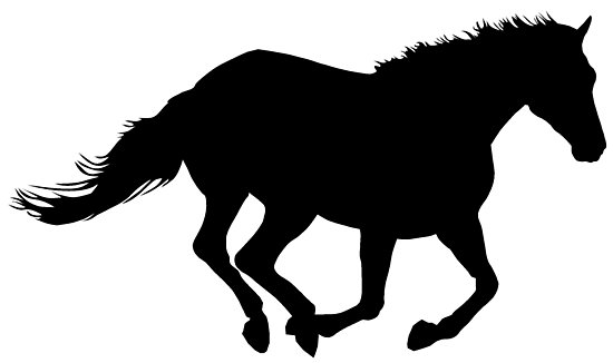 550x326 Running Horse Black Silhouette Black Horsie Powerful Horse Run