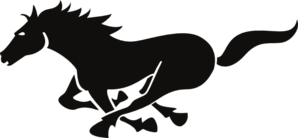 298x138 Running Horse Clip Art