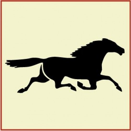 500x500 Horse Stencil
