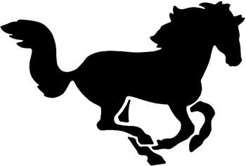 350x236 Running Horse Silhouette Free Clipart Images