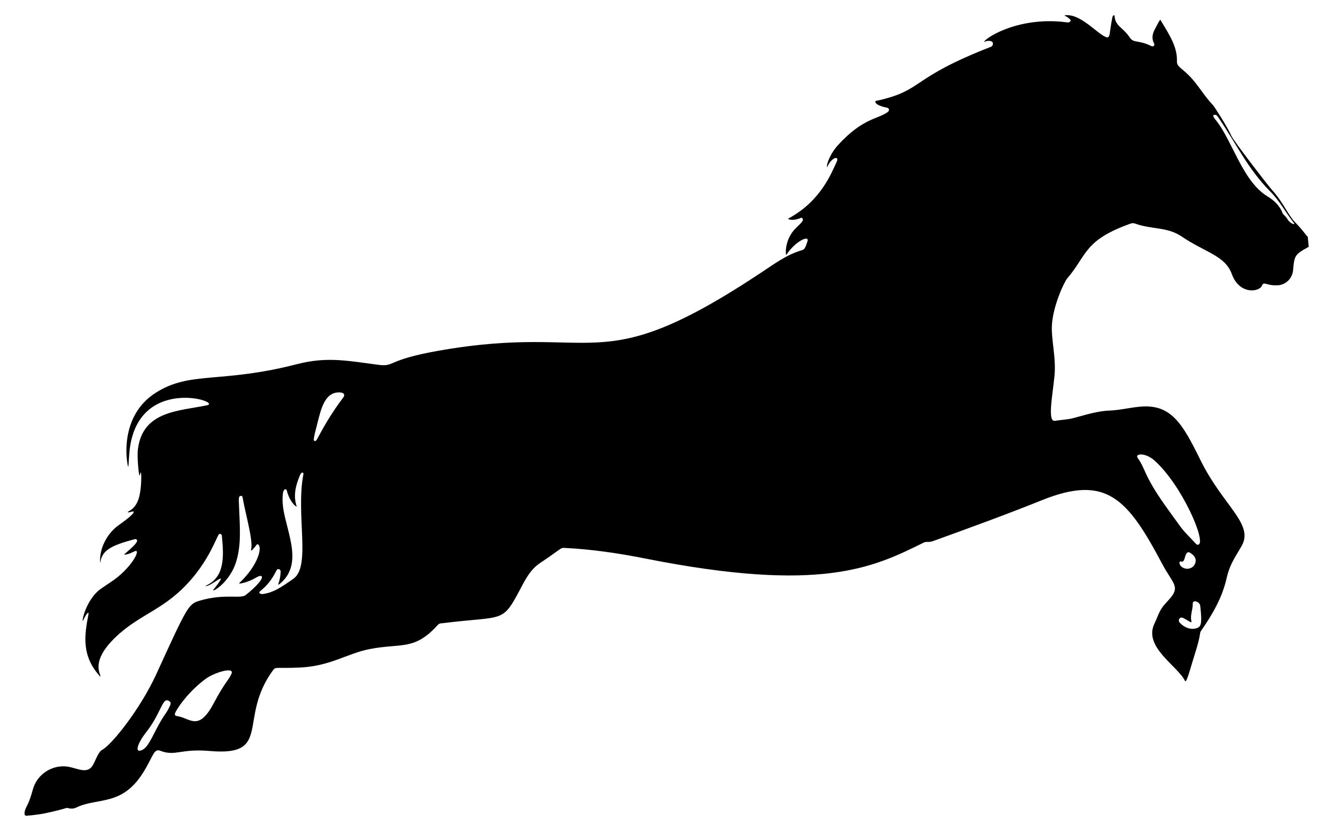 2657x1657 Leaping Horse Silhouette Clipart