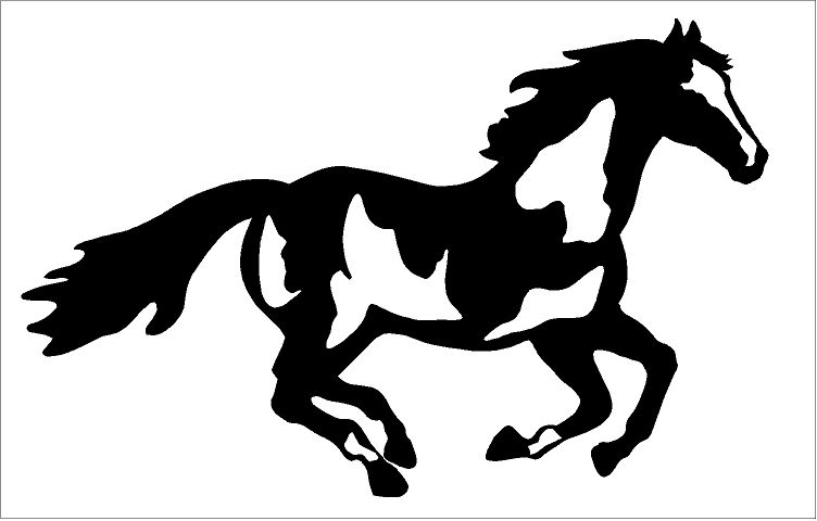 752x480 Paint Horse Decal Running Customer Horse Graphics Posted By
