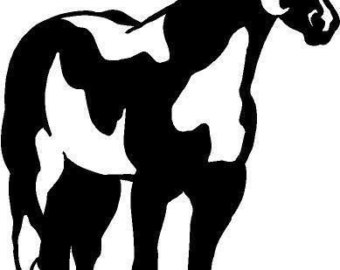 340x270 Paint Horse Decal Etsy