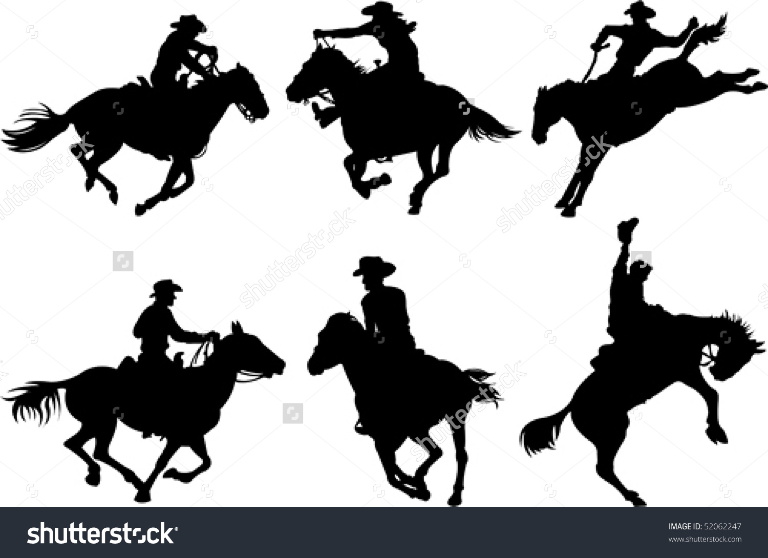 1500x1090 Cowboy Horse Silhouette Clipart