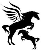141x168 Horse Silhouette Running Horse Illustration Black And White