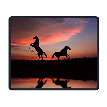 355x355 Sky Sunset Horse Silhouette 3d Mouse Pads Electronic