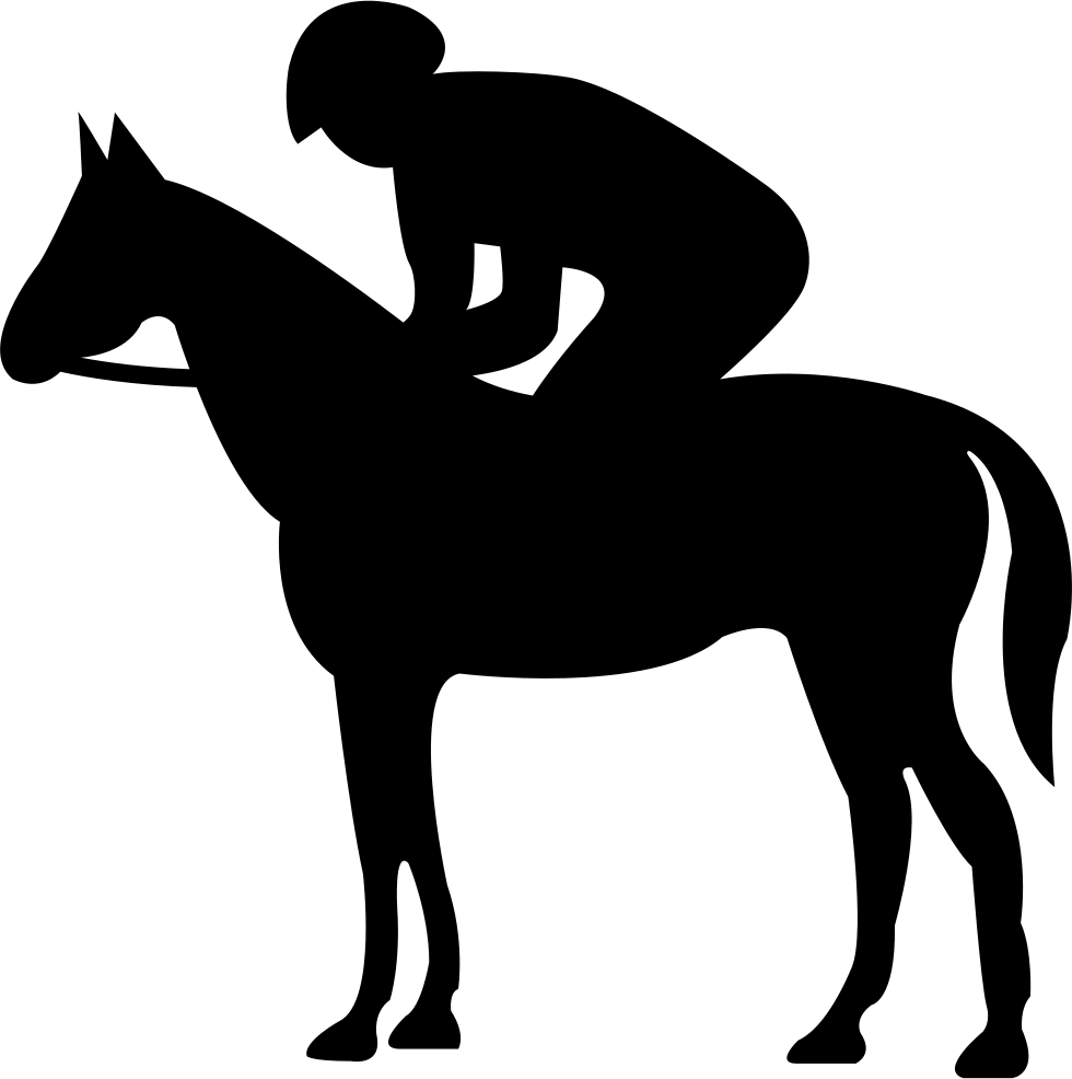 980x986 Quiet Horse With Jockey Silhouette Svg Png Icon Free Download